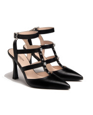 DECOLLETE' NEROGIARDINI DONNA NAPPA PANDORA NERO TPU METZ MISSI NERO E307070DE/100