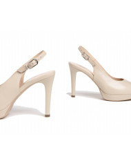 DECOLLETE' NEROGIARDINI DONNA NAPPA PANDORA IVORY  TPU FLORES AZZORRE PLATO' E307250DE/702