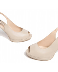 DECOLLETE' NEROGIARDINI DONNA NAPPA PANDORA IVORY  TPU FLORES AZZORRE PLATO' E307250DE/702