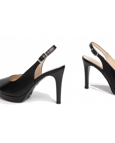 DECOLLETE' NEROGIARDINI DONNA NAPPA PANDORA NERO TPU FLORES AZZORRE N POLI.12438 PLATO' E307250DE/100