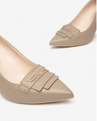 DECOLLETE NEROGIARDINI DONNA NAPPA PANDORA TORTORA TPU FONTE NATURALE TACCO 7,5CM I410800DE/406