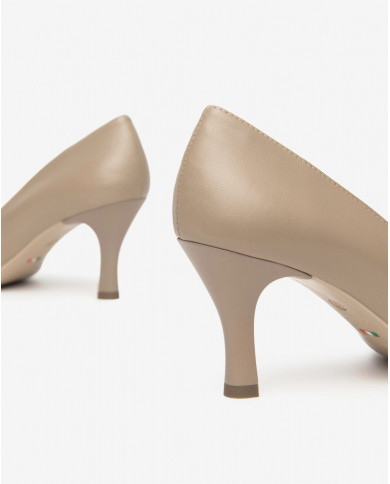 DECOLLETE NEROGIARDINI DONNA NAPPA PANDORA TORTORA TPU FONTE NATURALE TACCO 7,5CM I410800DE/406