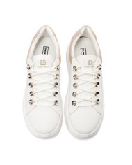 SNEAKERS QUEEN HELENA PLATFORM CON LACCI GIOIELLO X34-11 WHITE/PINK