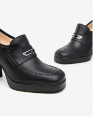 MOCASSINI NEROGIARDINI DONNA GUANTO NERO TPU PAVIA 8271 NERO TACCO 9CM  I410902D/100