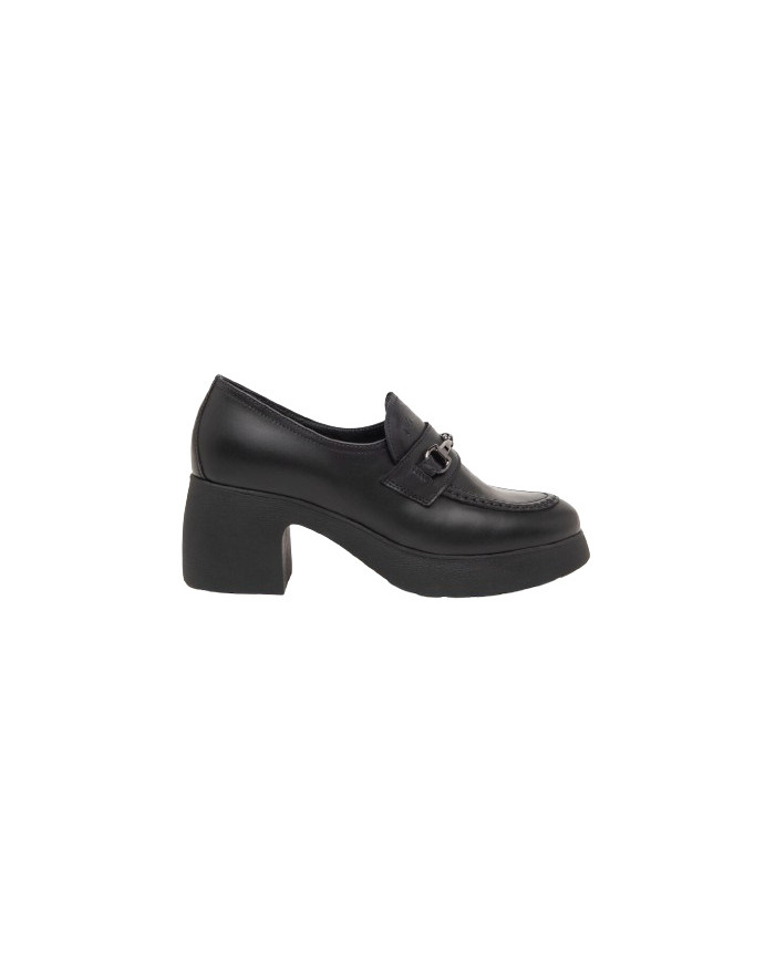 MOCASSINO NEROGIARDINI DONNA GUANTO NERO TR MURA LIGHT TACCO 7CM I411290D/100