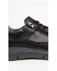 SNEAKERS NEROGIARDINI UOMO IN PELLE NERO ZIP I102153U/100