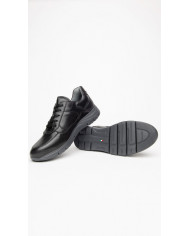SNEAKERS NEROGIARDINI UOMO IN PELLE NERO ZIP I102153U/100