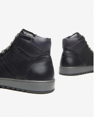 SNEAKERS NEROGIARDINI UOMO PELLE OSAKA NERO OSAKA BLU TR LEGNANO COBE I400440U/100