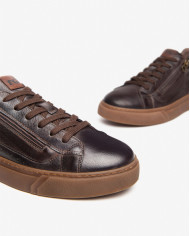 SNEAKERS NEROGIARDINI UOMO PELLE OSAKA T.MORO TRAPPER LEGNO TR I400430U/300