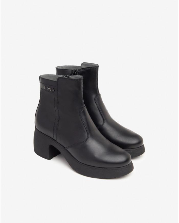 STIVALETTI NEROGIARDINI DONNA GUANTO NERO TR MURA LIGHT TACCO 7CM I411292D/100