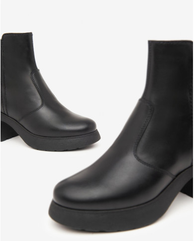 STIVALETTI NEROGIARDINI DONNA GUANTO NERO TR MURA LIGHT TACCO 7CM I411292D/100