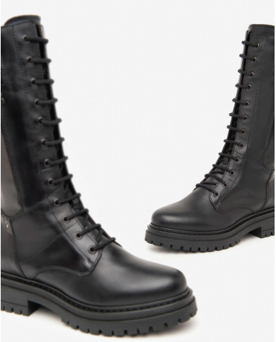 STIVALETTI NEROGIARDINI DONNA IN PELLE GUANTO NERO T.WONDERFUL  NERO  TR FOLGARIA I411840D/100