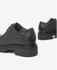 STRINGATE NEROGIARDINI DONNA GUANTO NERO TR FOLGARIA TACCO 4CM   I411411D/100