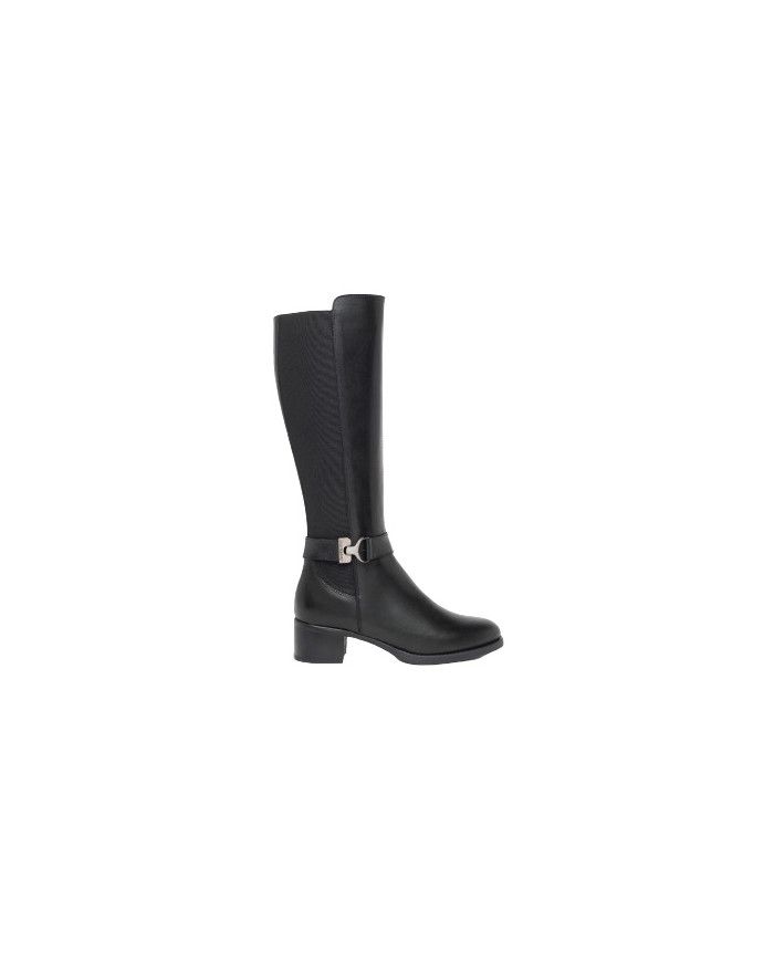 STIVALI NEROGIARDINI DONNA IN PELLE GUANTO NERO ELASTICO NERO TR BRESCIA TACCO 4CM I411750D/100
