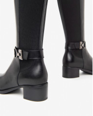 STIVALI NEROGIARDINI DONNA IN PELLE GUANTO NERO ELASTICO NERO TR BRESCIA TACCO 4CM I411750D/100