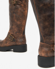 STIVALI NEROGIARDINI DONNA IN PELLE AVIATOR T.MORO TR PULA I411984D/300