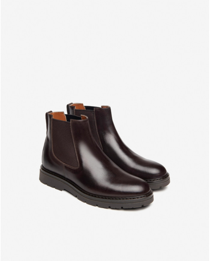STIVALETTO NEROGIARDINI UOMO CHELSEA KENIA CAFFE' TR NOVI LIGHT I400361U/301