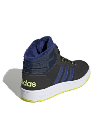 SNEAKERS ADIDAS BAMBINO HOOPS FLUO NERO ADIDAS