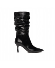 STIVALI NEROGIARDINI DONNA IN PELLE NERO TACCO 7,5 CM ZIP  I205587DE/100