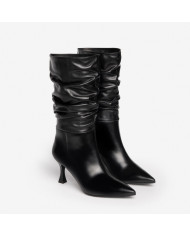 STIVALI NEROGIARDINI DONNA IN PELLE NERO TACCO 7,5 CM ZIP  I205587DE/100