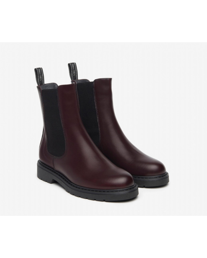 STIVALETTO CHELSEA NEROGIARDINI DONNA GUANTO BORDO' I305990D/613