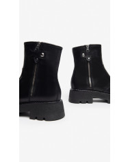 STIVALETTI NEROGIARDINI DONNA IN PELLE NERO ZIP I309031D/100