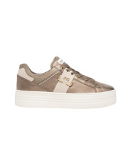 SNEAKERS NEROGIARDINI DONNA IN PELLE BROWN IVORY I308412D/322