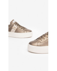 SNEAKERS NEROGIARDINI DONNA IN PELLE BROWN IVORY I308412D/322