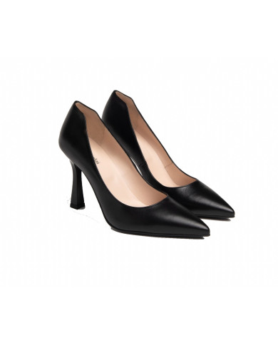 DECOLLETE' NEROGIARDINI DONNA IN PELLE NERO E307071DE/100