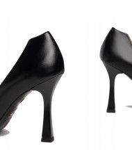 DECOLLETE' NEROGIARDINI DONNA IN PELLE NERO E307071DE/100