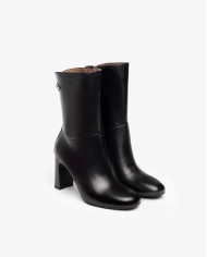 TRONCHETTO NERO GIARDINI VITELLO NERO TACCO 8,5CM I205660DE/100