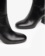 TRONCHETTO NERO GIARDINI VITELLO NERO TACCO 8,5CM I205660DE/100