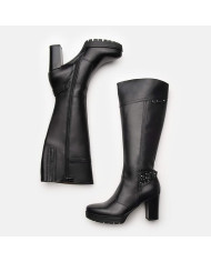 STIVALE CON TACCO NEROGIARDINI DONNA TACCO 8CM A909675D/100