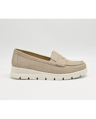 MOCASSINO ENVAL SOFT IDONNA  SCAMOSC.FEDE  CHAMPAGNE 775022