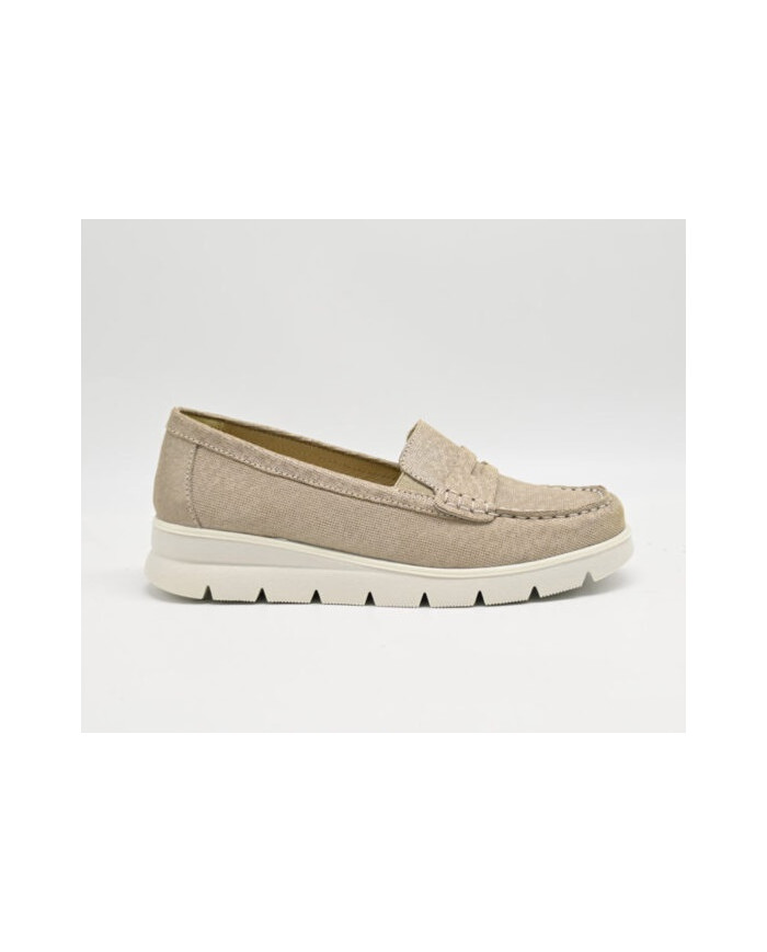 MOCASSINO ENVAL SOFT IDONNA  SCAMOSC.FEDE  CHAMPAGNE 775022