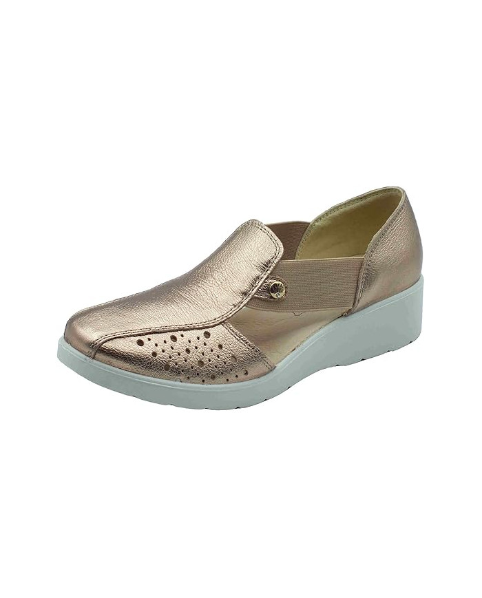 MOCASSINO ENVAL SOFT DONNA  FIORE BOT.OMEGA CHAMPAGNE 7755533