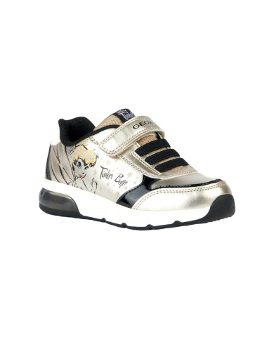 SNEAKERS GEOX BAMBINA J SPACECLUB G.D - GBK PE+VE.SI PALTINO/BLACK TG.28-35 J368VD 0AJ02 C2229/B