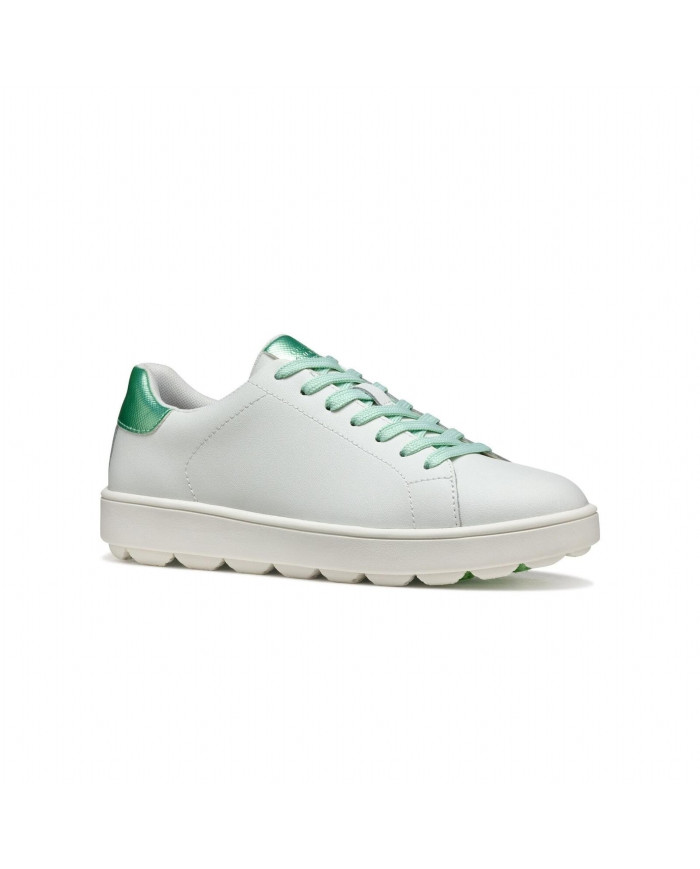 SNEAKERS GEOX DONNA    D SPHERICA ECUB-1 A - VI.RI+SI WHITE/MINT D45WEA 09BNF C1548