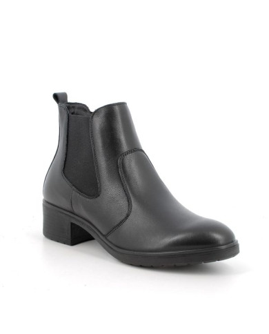 STIVALETTI ENVAL SOFT DONNA NERO ELASTICO E ZIP LATERALE TACCO 4,5CM 6750200