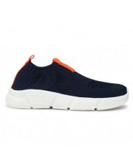 SNEAKERS GEOX BAMBINO J ARIL B. A - TESS. A MAGLIA NAVY/ORANGE J02DMA 0006K C0820