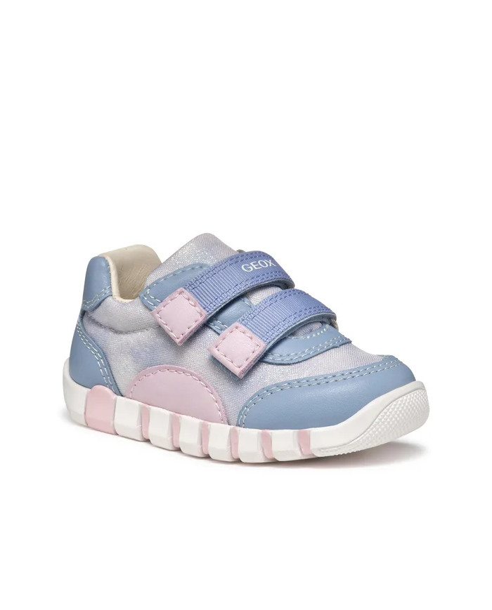 SNEAKERS GEOX BAMBINA PRIMI PASSI B IUPIDOO G. A - TESS.BRIL+GBK LT AVIO/PINK B3558A 0AS54 C4YE8 