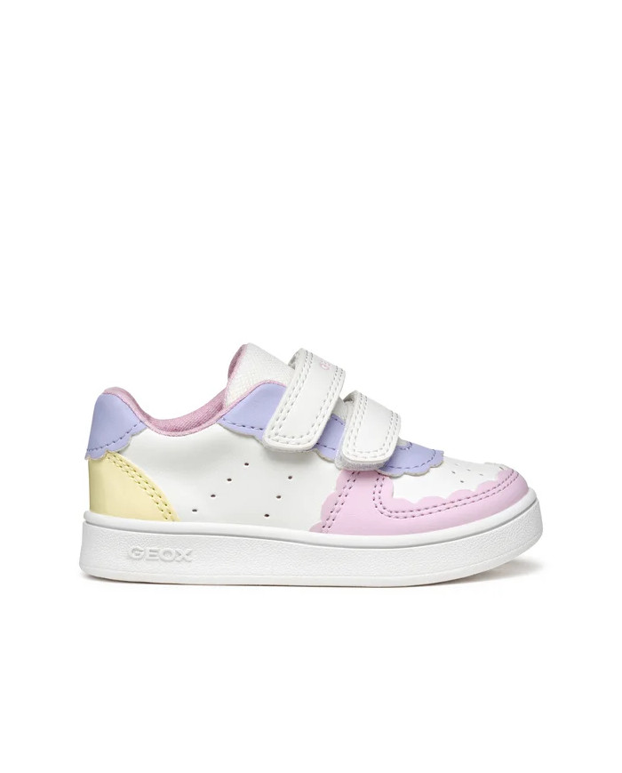 SNEAKERS GEOX PRIMI PASSI BAMBINA  B ECLYPER A - VIT.SINT.  WHITE/LT YELLOW  B555MA 000BC C1372