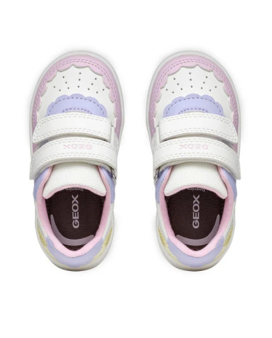 SNEAKERS GEOX PRIMI PASSI BAMBINA  B ECLYPER A - VIT.SINT.  WHITE/LT YELLOW  B555MA 000BC C1372