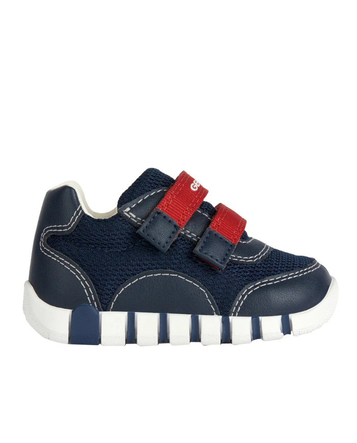 SNEAKERS GEOX BAMBINO PRIMI PASSI  B IUPIDOO B. C - MESH+GEOBUCK  NAVY  B3555C 01454 C4002