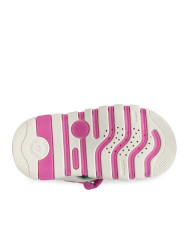 SANDALI GEOX BAMBINA PRIMI PASSI  B SANDAL IUPIDOO A - SINT+MESH WHITE/FUCHSIA  B5517B 0BC14 C0563