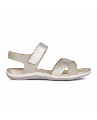 SANDALI GEOX DONNA D S.VEGA B - NBK SIN+SIN.MET   LT GREY/OFF WHITE D45R6B 0EKBN C0742