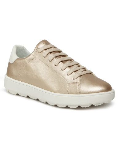 SNEAKERS GEOX DONNA D SPHERICA ECUB-1 GOLD/OPTIC WHITE D45WEA 0NFBC C2L1R