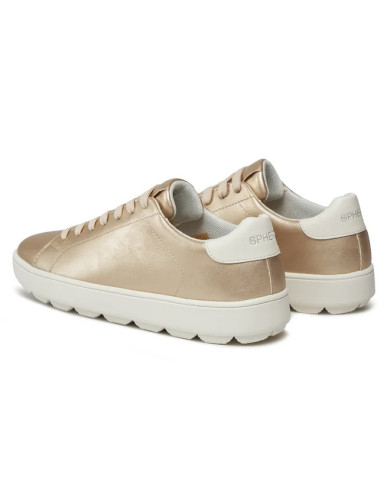 SNEAKERS GEOX DONNA D SPHERICA ECUB-1 GOLD/OPTIC WHITE D45WEA 0NFBC C2L1R