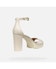 SANDALO CON TACCO  D WALK PLEASURE 85S D - VI.LIS OFF WHITE D45B6D 00043 C1002