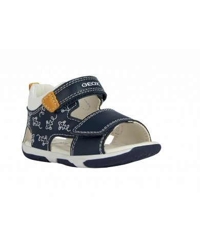SANDALO GEOX BAMBINO PRIMI PASSI GEOX BABY B S.TAPUZ B. B - VIT.SINT.NAVY/OCHRE B150XB 000BC CF42Q TG:19,20,21,22,23,24,25